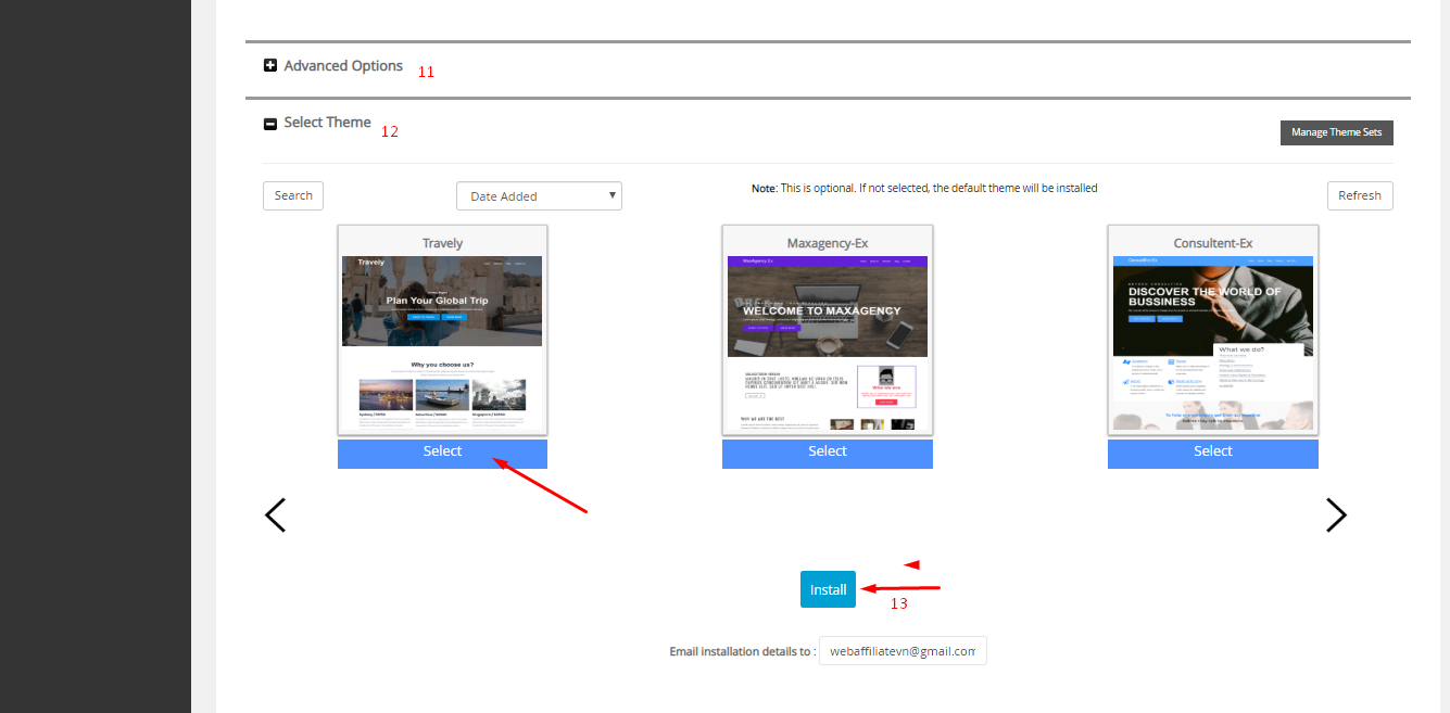 tạo trang web wordpress